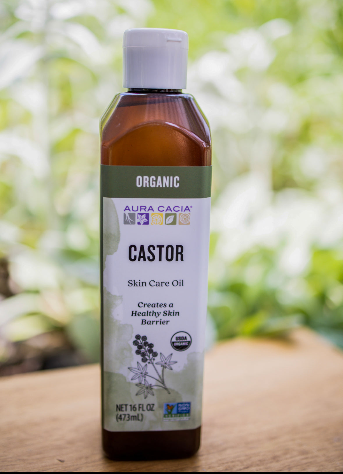 Castor Oil Organic Cold Pressed 16 oz