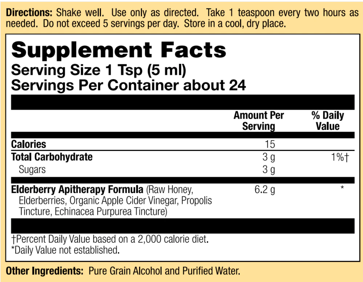 Elderberry & Honey Immune Syrup