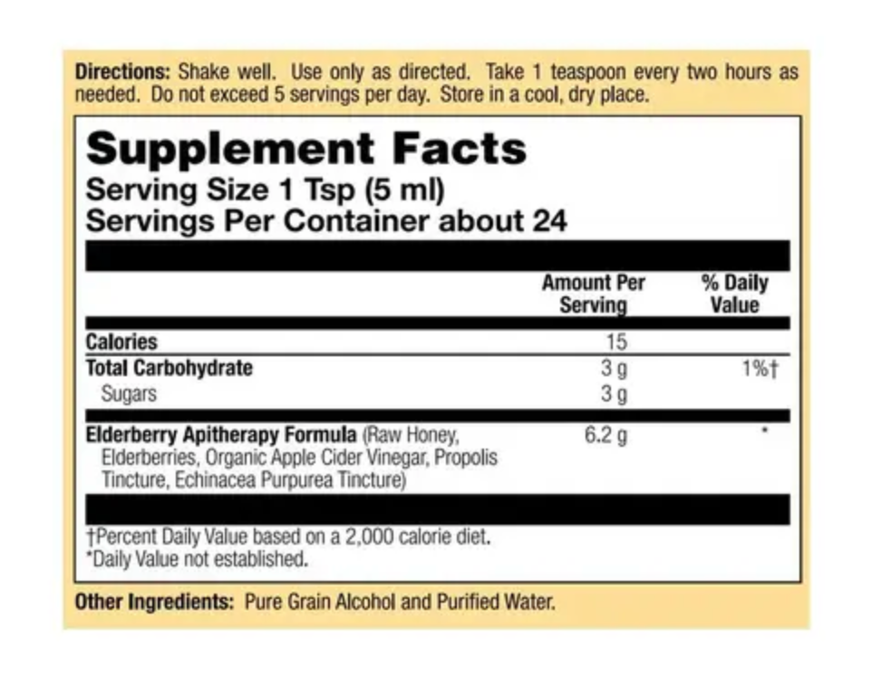 Elderberry & Honey Immune Syrup