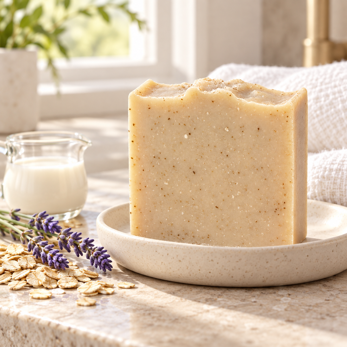 Lavender Oatmeal Goat Milk Artisan Soap