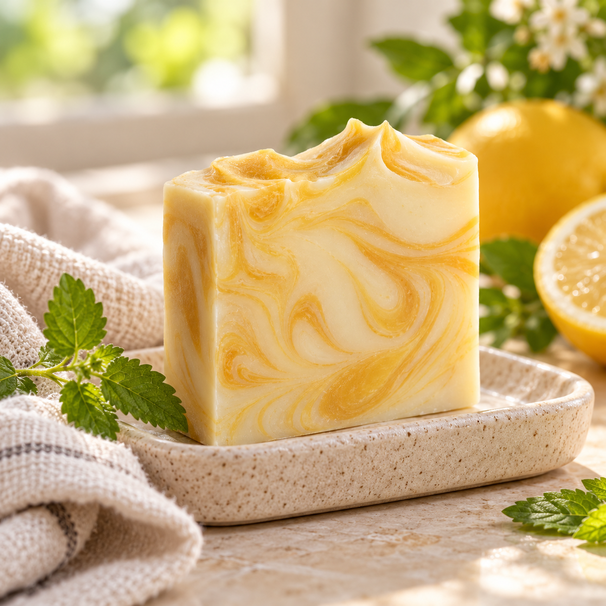 Lemon Balm Revival Artisan Soap Bar