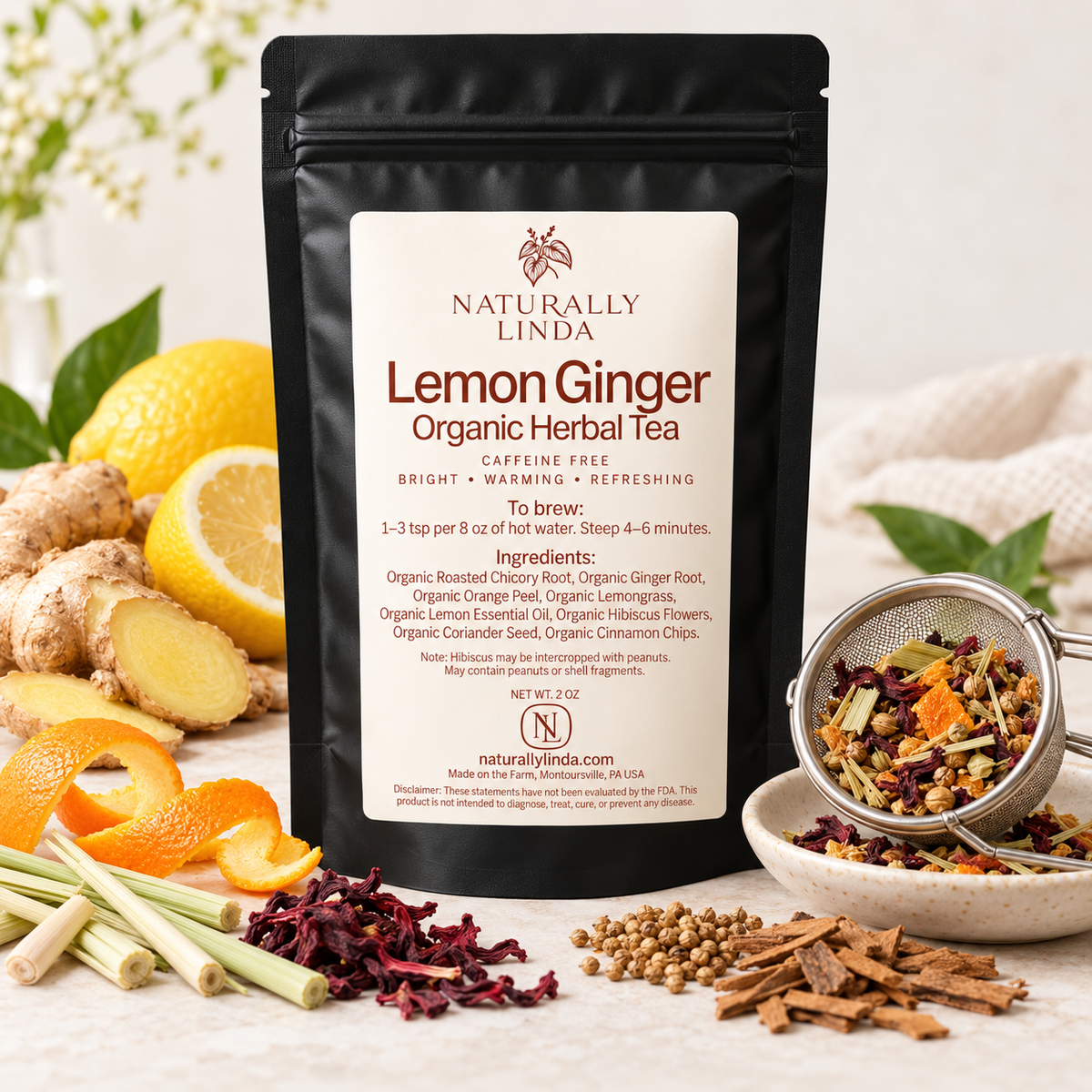 Lemon & Ginger Herbal Tea