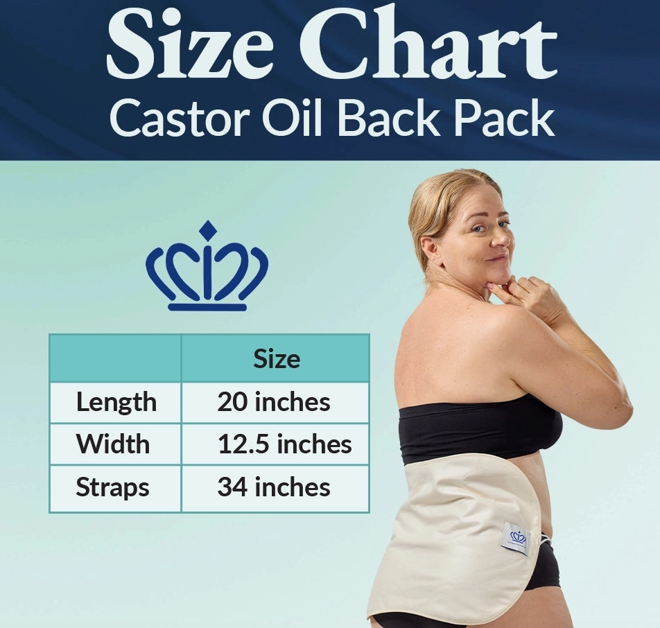Organic Back Castor Oil Pack  (One Unit -Q))