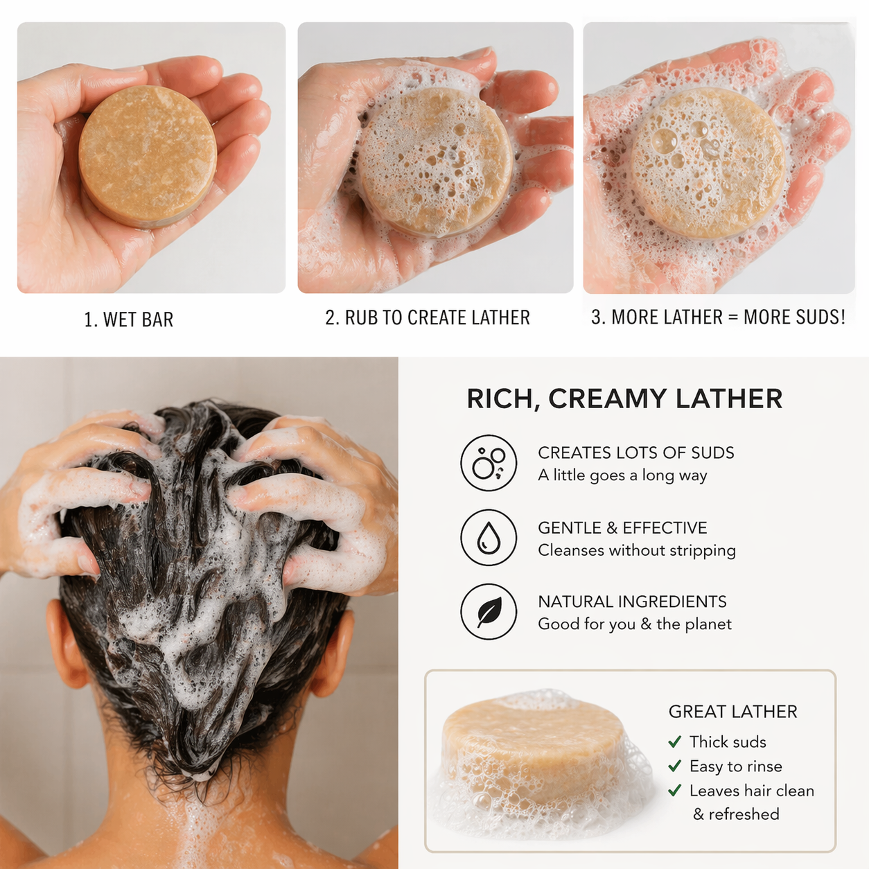 Natural Shampoo Bars